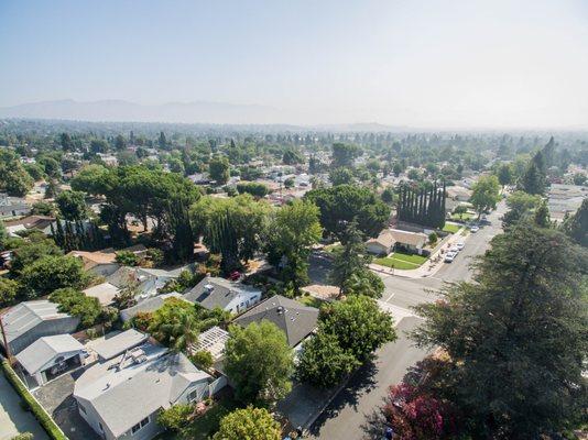 Drone photography helps buyers to see the setting of the home they want to buy. Martin and Bea Laufer use aerial shots in their marketing