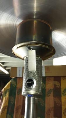 Stainless style propane outdoor heater head unit