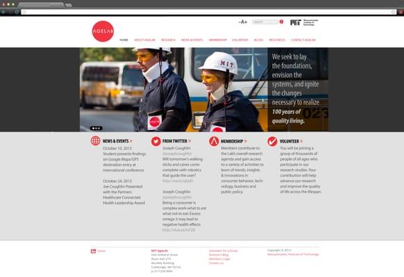 MIT AgeLab website and branding