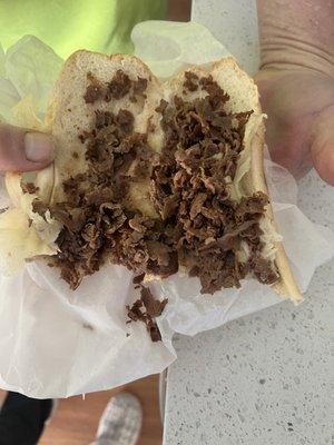 This is their take on a cheesesteak lol