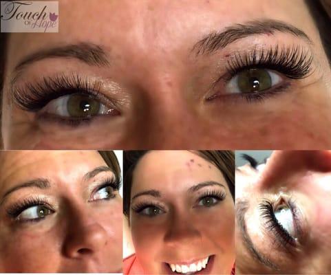 Classic eyelash extensions. Perfect for the summer as you can get in the water and not worry about looking fabulous. Say bye-bye to mascara!