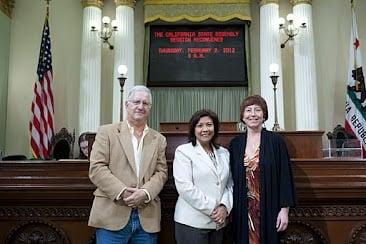 This photo was taken inside the Chambers of the State Capital!