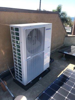 New install on a roof of a Eco DVM