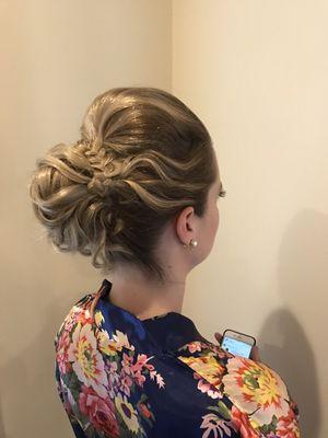 Updo for this lovely bridesmaid