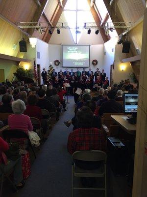 Our annual Christmas concert is always standing room only!