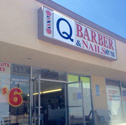 No longer "$5" name changed to "Q" and haircuts are now $6