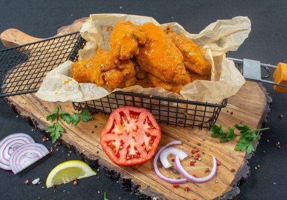 Our claim to fame are our fresh jumbo buffalo wings