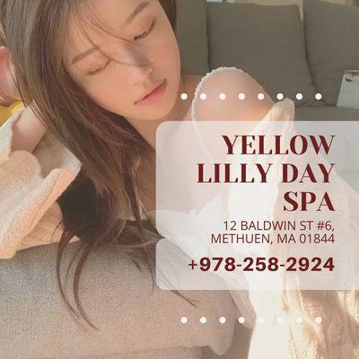 Yellow Lilly Day Spa
 12 Baldwin St #6, Methuen, MA 01844
 Call us at 978-258-2924