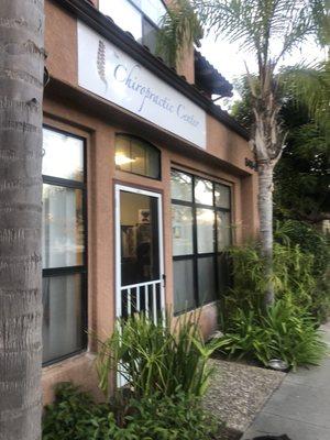 Entrance, main office space shared with another chiropractor