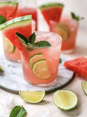 The watermelon cocktail, delish!