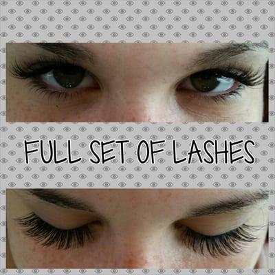 Full set of synthetic mink lashes