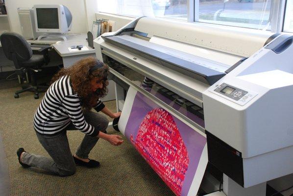 Wide format printing on several different types of media