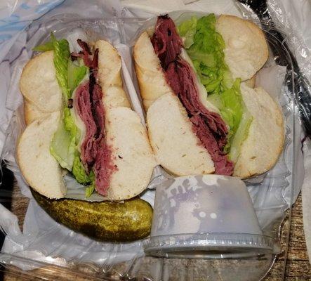 Pastrami bagel