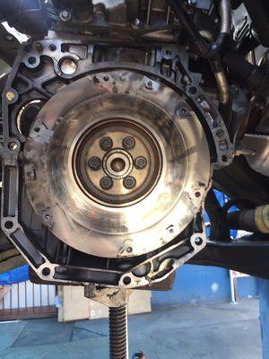 Replacement of a clutch kit on  a manual shift car