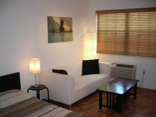 Apts. feature IKEA furniture, LCD TVs with DVD. DirecTV and high speed wireless internet.