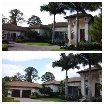 A huge home in Naples that looks like new.