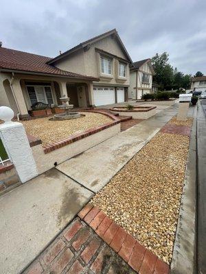 California gold gravel installation