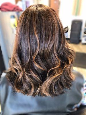 Brunette balayage