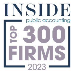 Inside Public Accounting elected CBM as one of the top 300 accounting firms of 2023.