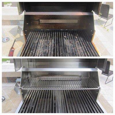 Before & After Grill Cleaning