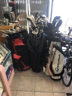 Here we have golf clubs for sale