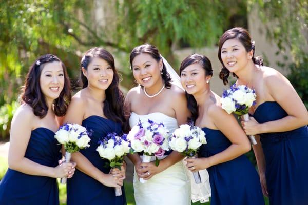 Bride and bridal party Traditional  Makeup by Trisha Kwan, Updo Hair by Judy Hiep