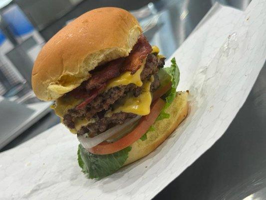 Double Cheeseburger 
Certified 100% Angus Beef * Fresh Never Frozen * Pattied Frsh Daily