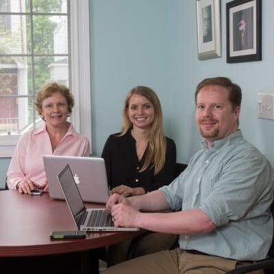 Part of the Kimball PR team - Liz, Erika and Rod