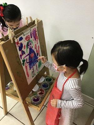 Painting is a great way to express oneself.