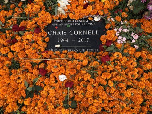 Final resting place of Chris Cornell, best known as a father, husband and lead singer of Soundgarden and Audioslave.