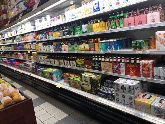 Great beer selection, a pod amount of craft beer.