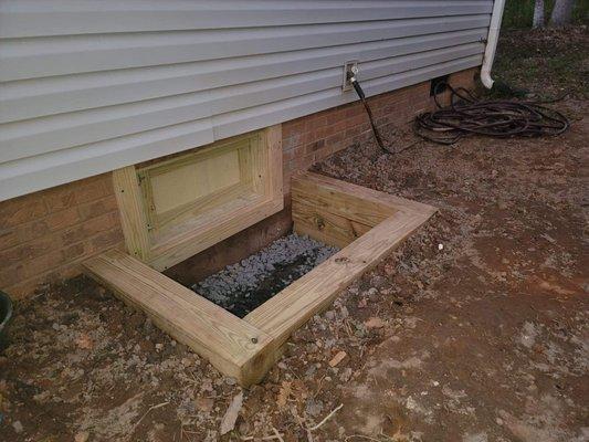 New Crawl Space Door