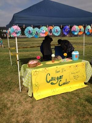 Coolidge spring fiesta  the Cougar cooler booth