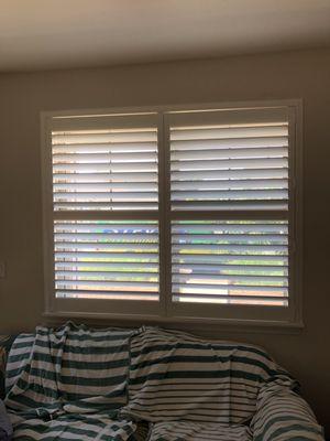 Eclipse Shutters with center divider rails so You can close the top and bottom separately