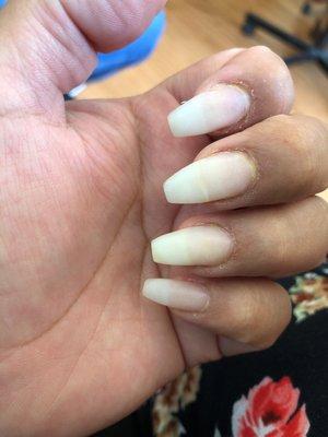 Horrible nails done by lisa. Payed 35 . Horrible service!