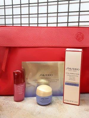 Here's a special Holiday set of Shiseido's Vital Perfection Lifting and Firming eye cream, which you can get with deluxe samples and a bag!