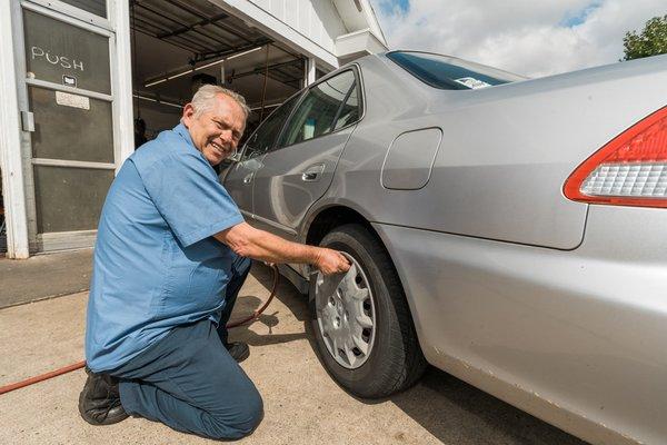 Ed, or any of our other team members, are ready to assist you with your vehicle's tire services.