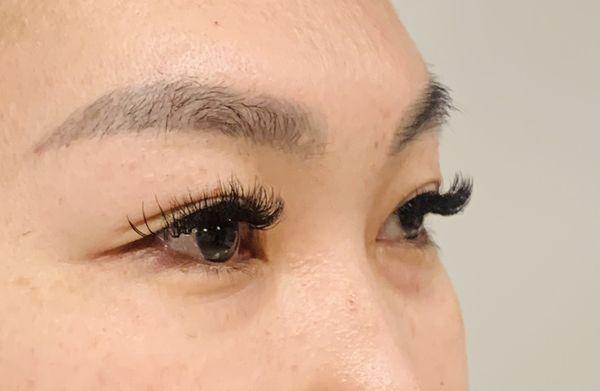 Full Set Hybrid Eyelash Extensions