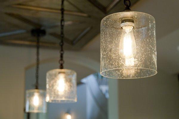 Perfect pendant lighting for your kitchen island.