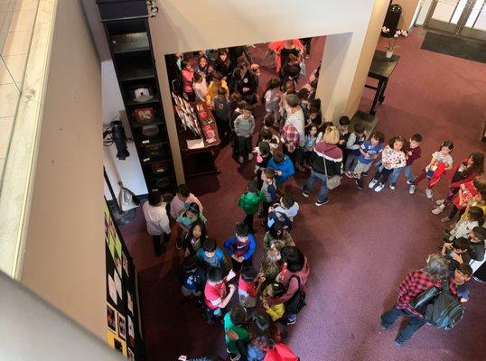 Student matinee audience at The Tale of Turandot.