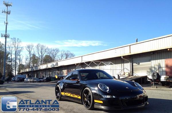 Porsche GT3 RS paint correction and hydrophobic coating