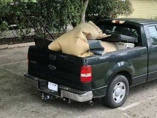 Example Truck bed load ($90)