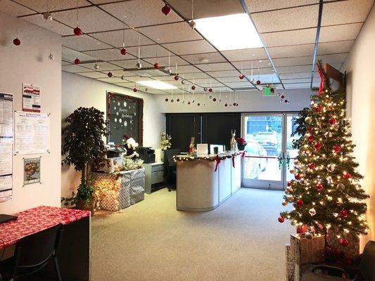 Our office got festive this past holiday season.