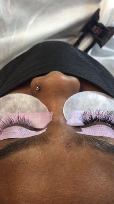 Eyelashes extensions