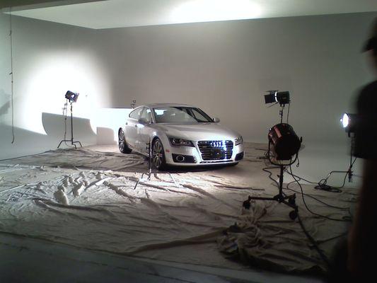 The Audi A7 in the studio