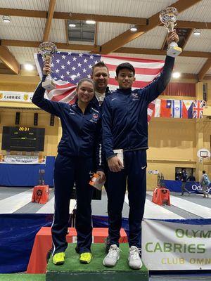 Double gold at the Cadets World Cup for V Fencing club