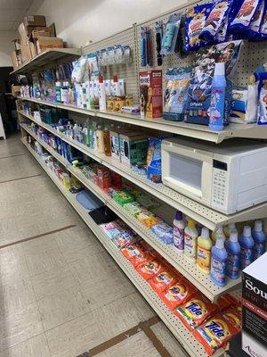 Dog food, cat food, cleaning products