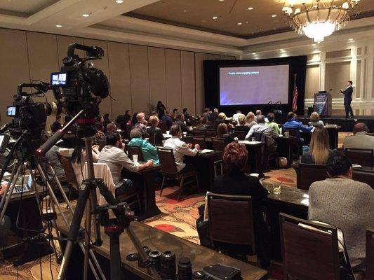 Event filming underway in Sugarland Texas, the weeklong annual functional medicine summit.