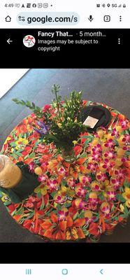 Have some fun with color. Choose our Kaui overlays to spice up any event.