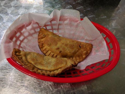 Beef and chicken empanada: $4.28.